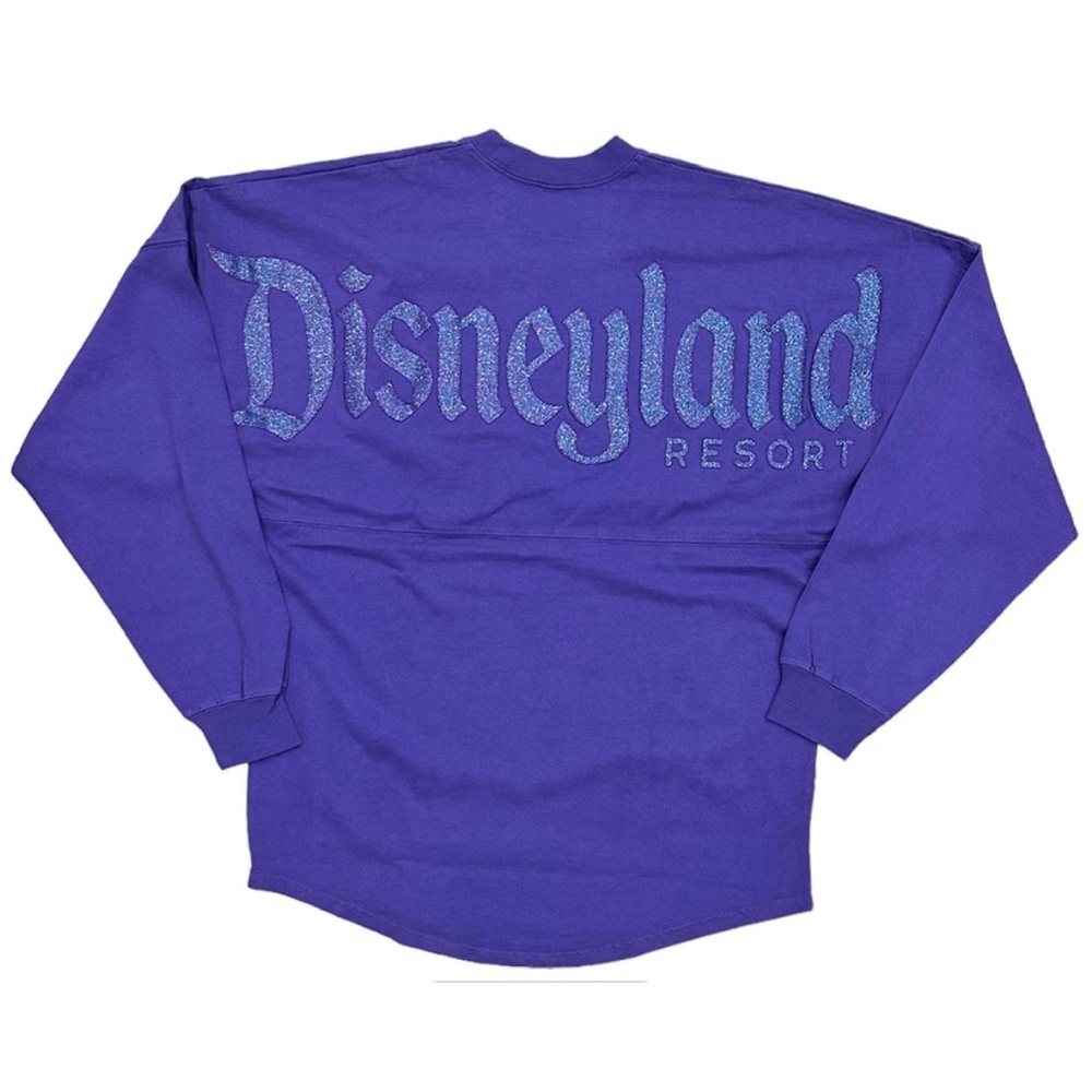 NWOT Disneyland Spirit Jersey Potion Purple Glitter Oversized Pullover Shirt - Picture 2 of 9